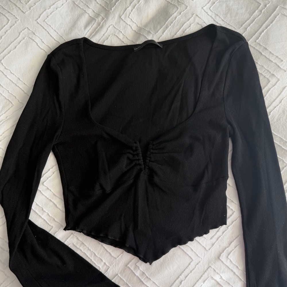 Black Long Sleeve Women's Top